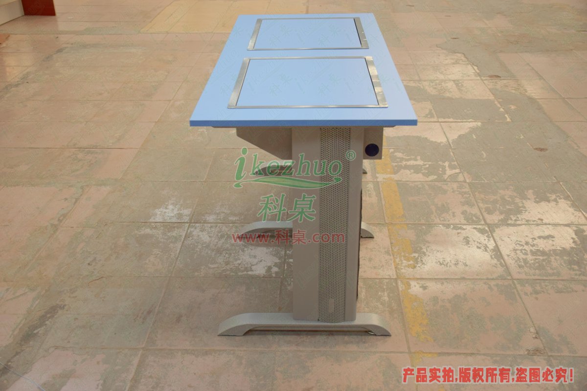 科桌家具,翻轉(zhuǎn)電腦桌,雙人金屬腳架手動箱體翻轉(zhuǎn)電腦桌 科桌家具,翻轉(zhuǎn)電腦桌,雙人金屬腳架手動箱體翻轉(zhuǎn)電腦桌