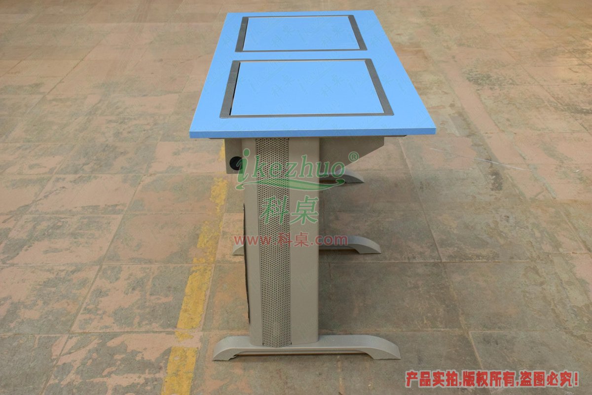 科桌家具,翻轉(zhuǎn)電腦桌,雙人金屬腳架手動箱體翻轉(zhuǎn)電腦桌 科桌家具,翻轉(zhuǎn)電腦桌,雙人金屬腳架手動箱體翻轉(zhuǎn)電腦桌