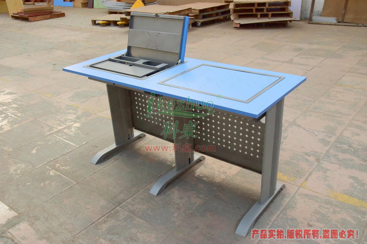 科桌家具,翻轉(zhuǎn)電腦桌,雙人金屬腳架手動箱體翻轉(zhuǎn)電腦桌 科桌家具,翻轉(zhuǎn)電腦桌,雙人金屬腳架手動箱體翻轉(zhuǎn)電腦桌